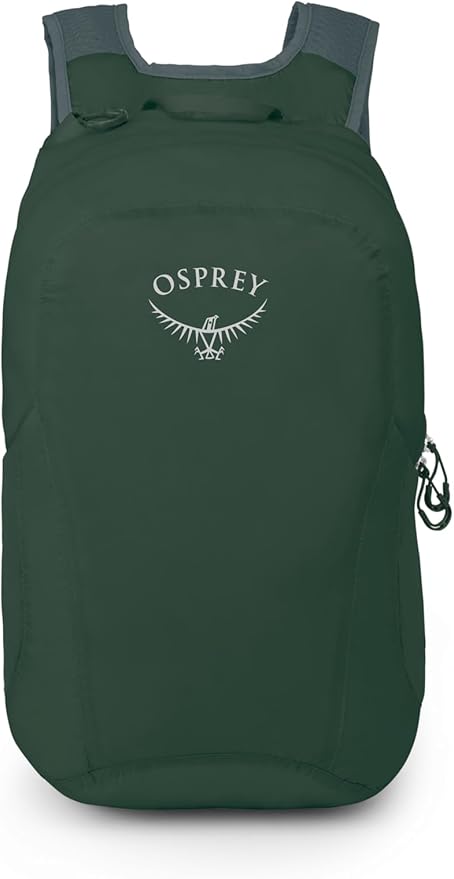 Osprey Ultralight Collapsible Stuff Pack - Lightweight, Packable Travel Backpack — Extra Bag For Travel and Every Day — 18 L Capacity Daypack to Expand Luggage, Tundra Green