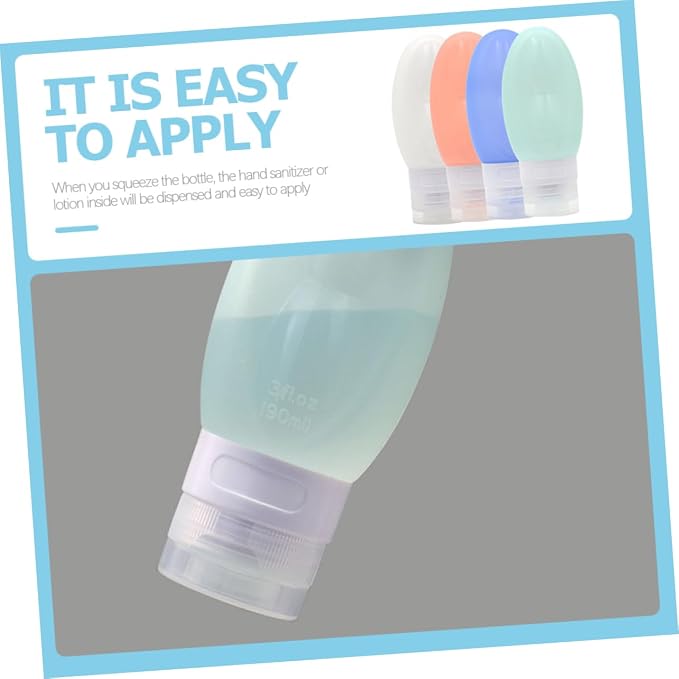 DOITOOL Sets Travel Size Toiletry Bottles Set Reusable Silicone Travel Containers for Toiletries Lotion Refillable Bottles Makeup Shampoo Essentials Pcs