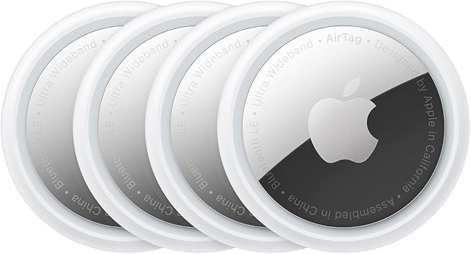 Apple AirTag Tracking Device, 4-Pack