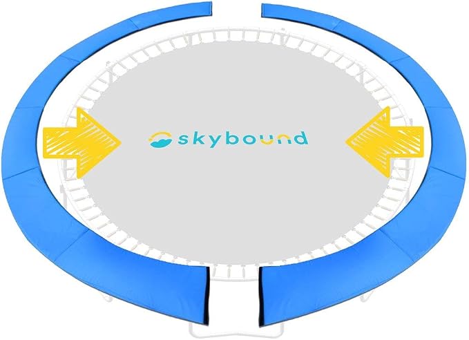 SkyBound Universal Replacement Trampoline Safety Pad - Spring Cover Fits 8ft 10ft 12ft 14ft 15ft Frames - Comfortable, Long Lasting, and Water-Resistant