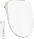 GAICOM Electric Bidet Toilet Seat, Elongated Remote Control, Heated Seat, Instant Warm Water, Warm Air Dryer, Front and Rear Wash, Self-Cleaning Nozzle, Night Light, Soft Close Lid