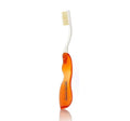 MOUTHWATCHERS Soft Flossing Folding Travel Toothbrush, Red, Ultra Clean, Good for Sensitive Teeth and Gums, by Dr. Plotka's