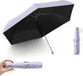 Travel Folding Extra-Large Carbon Umbrella,Ultra-Lightweight/Thin,Compact,Portable,110cm Large Canopy,3cm Wide Umbrella Strap,Teflon Coating,Anti UV,UPF50+,Sun/Rain,6Ribs,Men/Women/Kids,Backpack/Car