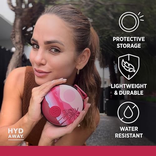 HYDAWAY Hydration Travel Pack - 25oz Collapsible Water Bottle with Flip-Top Lid and Protective Travel Case - BPA-Free, Leak-Resistant, Reusable Bottle for Traveling, Hiking, and Daily Use