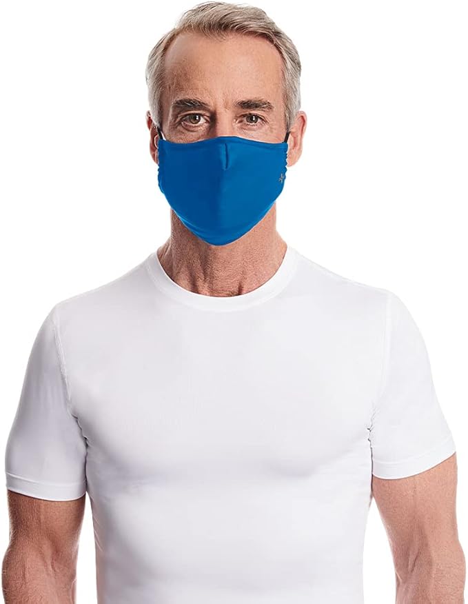Tommie Copper Community Wear Face Masks I Double Lined, Copper Infused, Ear Straps & Nose Wire, Face Covering (Pack of 2)