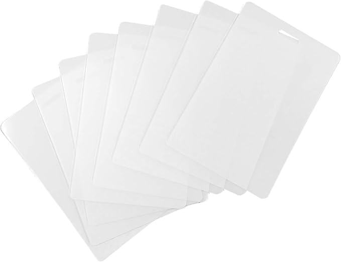 Oregon Lamination Heat Activated Laminating Pouches 2-1/2" x 4-1/4" x 10 mil 2 Sides (64mm x 108mm x 250 mic x 2 Sides) Luggage Tag Size with Slot Hole one Short Side [pk of 500] Clear Gloss | Oregon Lamination, 2-1/2" x 4-1/4” Heat For Clear Glossy Fi...