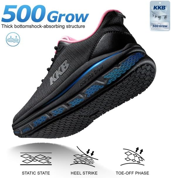 Non Slip Work Shoes Women Easy Slip Walking Shoes for Women Waterproof Sneakers for Restaurant Kitchen Nursing with Arch Fit Support Orthopedic