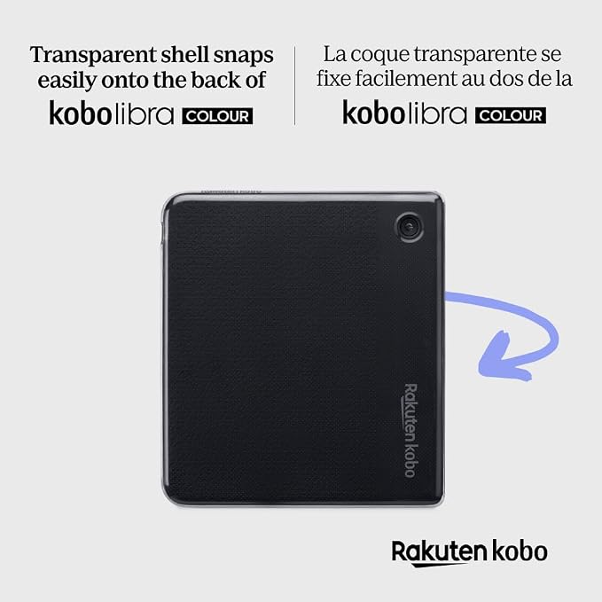Kobo Libra Colour Clear Case | Slim & Lightweight Design | Anti-Slip & Scratch Resistant | Compatible with 7” Kobo Libra Colour eReader
