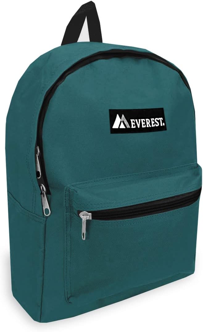 Everest Luggage Basic Backpack, Teal Blue, Medium