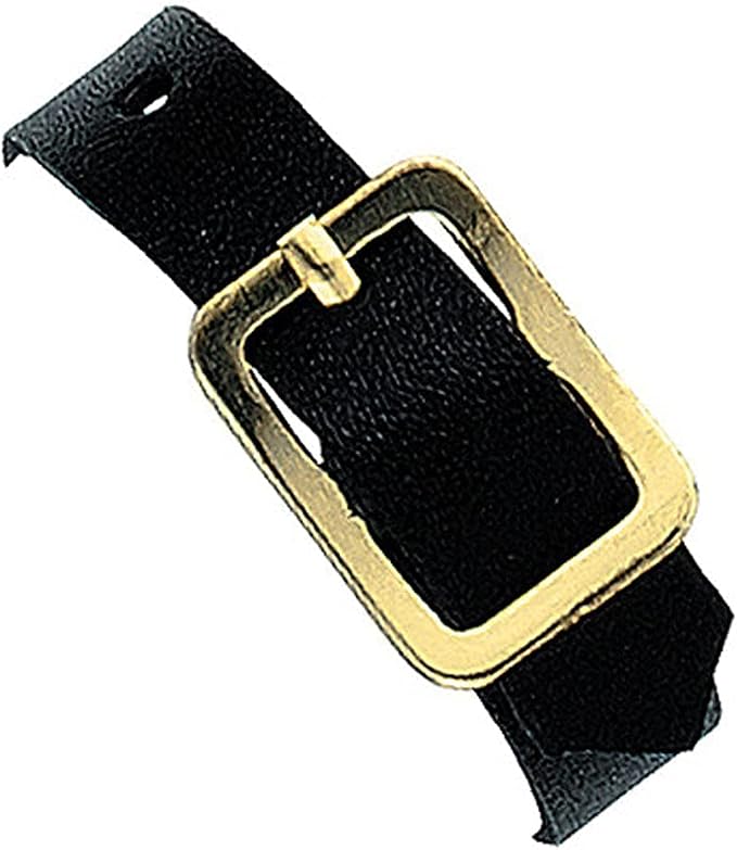 Bulk 25 Pack - Genuine Leather Luggage Tag Loops with Brass Metal Buckle - 6 x 3/8 Inch Premium I’D Name Straps for Suitcases, Briefcase, Backpacks, Golf Bag Tags & More by Specialist ID (Black)