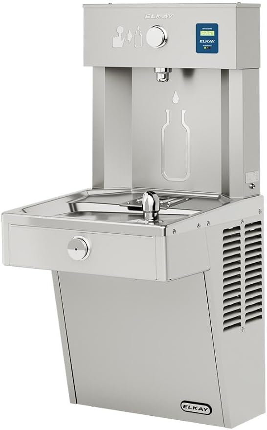 Elkay ezH2O Bottle Filling Station & Single Cooler, Filtered Non-Refrigerated Stainless