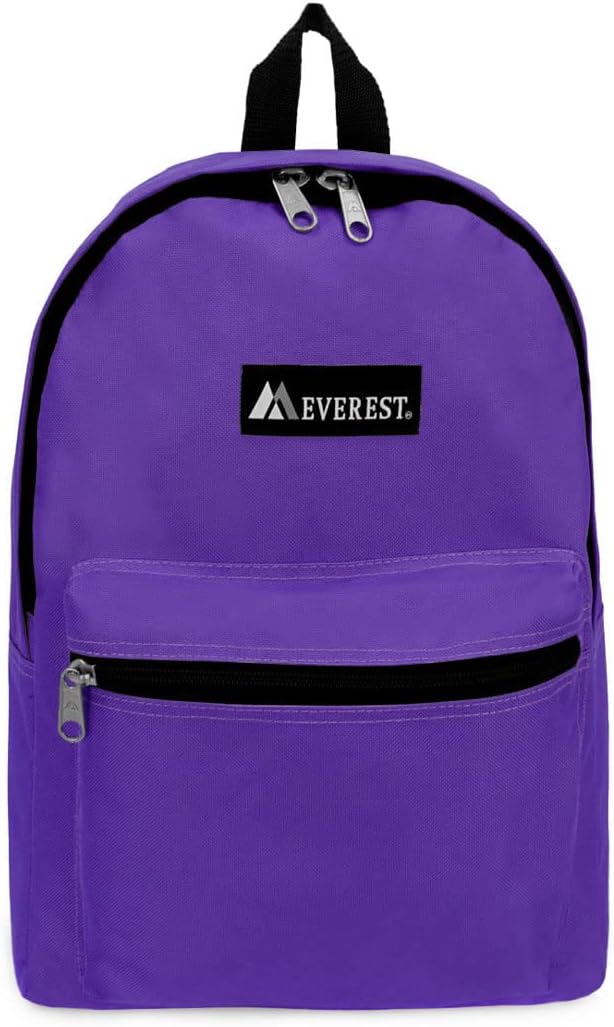Everest Basic Backpack, Dark Purple, One Size