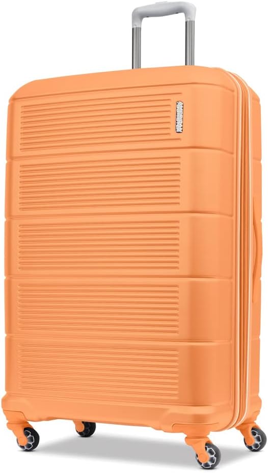 American Tourister Stratum 2.0 Expandable Hardside Luggage with Spinner Wheels, Papaya, 3-Piece Set (20/24/28)