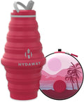 HYDAWAY Hydration Travel Pack - 25oz Collapsible Water Bottle with Flip-Top Lid and Protective Travel Case - BPA-Free, Leak-Resistant, Reusable Bottle for Traveling, Hiking, and Daily Use