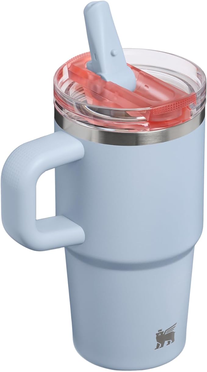 STANLEY Quencher ProTour Flip Straw Tumbler with Leakproof Lid 20 oz | Built-in Straw and Handle | Cup Holder Compatible for Travel | insulated Stainless Steel Cup | BPA-Free | Blue Dream