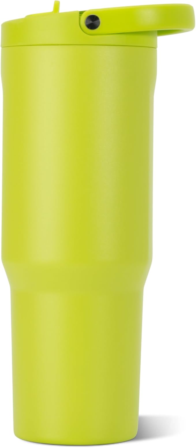 HydroJug Sport 32 oz Insulated Stainless Steel Water Bottle, Lemon Lime
