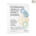 Hydrating Sheet Mask Starter Kit Variety Pack for Skin Care, Dry, Ance, Sensitive Skin, Korean Vegan Facial Sheet Mask for Men & Women, Collagen, Cica, Ceramide, Hyaluron, Retinol 5EA