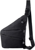 Anti-Theft Sling Bag Right Hand Cross Body Chest Bag Secure Zippers