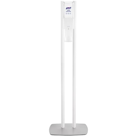 PURELL ES10 Dispenser Floor Stand with White Automatic Hand Sanitizer Dispenser (Pack of 1) – 8210-DS