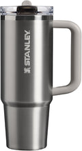 STANLEY Quencher ProTour Flip Straw Tumbler with Leakproof Lid 30 oz | Built-in Straw and Handle | Cup Holder Compatible for Travel | insulated Stainless Steel Cup | BPA-Free | Stainless Steel Ash