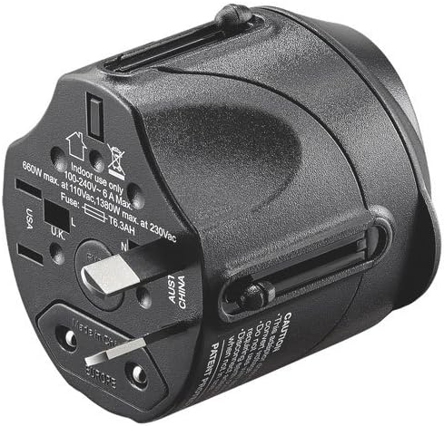 Insignia All-in-One Ground Travel Adapter Converter Series with USB Ports (Universal Travel Adapter)