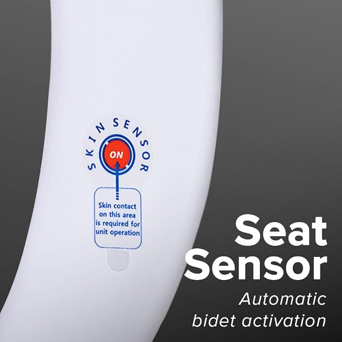 SmartBidet® SB-2000 Smart Bidet Electric Bidet Toilet Seat with Heated Seat, Warm Water, Air Dryer – Side Control Panel, Elongated