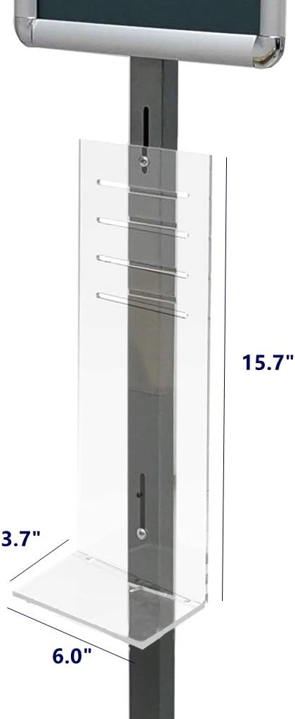 FixtureDisplays Hand Sanitizer Stand Portable Stand with Volume Adjustable Dispenser Cleaner Automatic Hand Free 10050NEW+15226