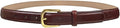 Genuine Full-Grain Cowhide Leather Dress Belt Solid Brass Gold Buckle 1-3/8'' or 1" Wide