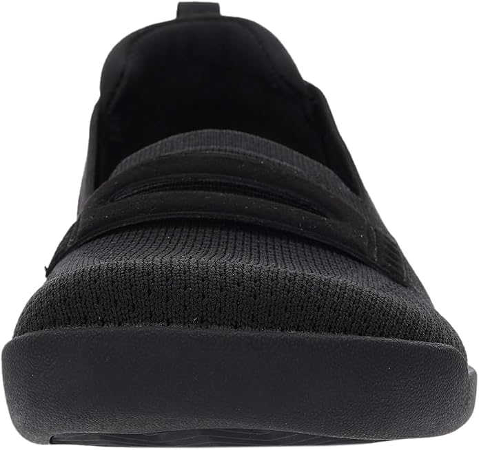 WHITIN Women's Round Toe Slip On Penny Loafers | Wide Barefoot Flats with Breathable Knit