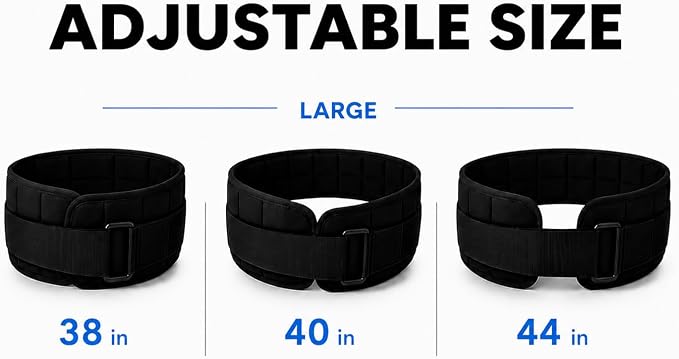W8FIT Adjustable Weighted Belt for Women & Men, Up to 20 LBS – Rucking Belt for Walking, Hiking & Strength Training