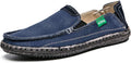 CASMAG Men's Casual Cloth Shoes Canvas Slip on Loafers Leisure Vintage Flat Boat Shoes