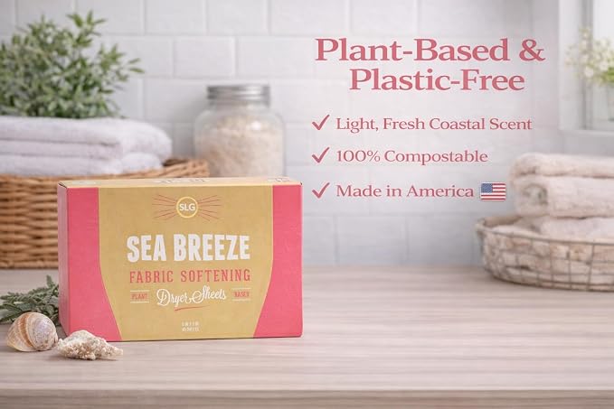 Sheets Laundry Club Bundle - 4 Pack Fresh Linen Detergent Sheets, 3 Pack Sea Breeze Dryer Sheets & 4 Pack Sea Breeze Scent Booster - New Liquidless Technology