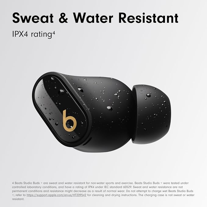 Beats Studio Buds + - Black / Gold with AppleCare+ (2 Years)