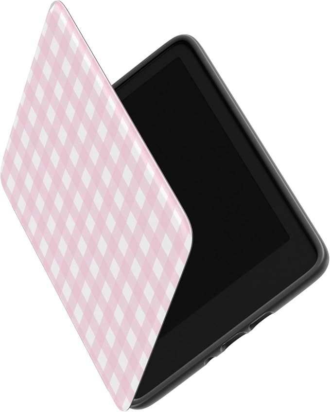 Casely Kindle Case | Pink Plaid | Sunday Best | Compatible with 7” Kindle Colorsoft and 7” Kindle Paperwhite (12th Gen 2024 Models)