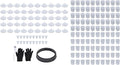 Disposable Paint Sprayer Bottle System Kit 50PCS 20 oz 600 ml Liners Lids with Hard Cup and Sealing Plugs for HVLP Spray Guns and Automotive Painting