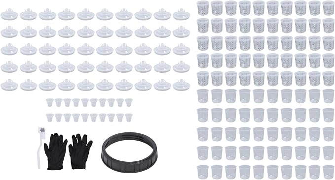 Disposable Paint Sprayer Bottle System Kit 50PCS 20 oz 600 ml Liners Lids with Hard Cup and Sealing Plugs for HVLP Spray Guns and Automotive Painting