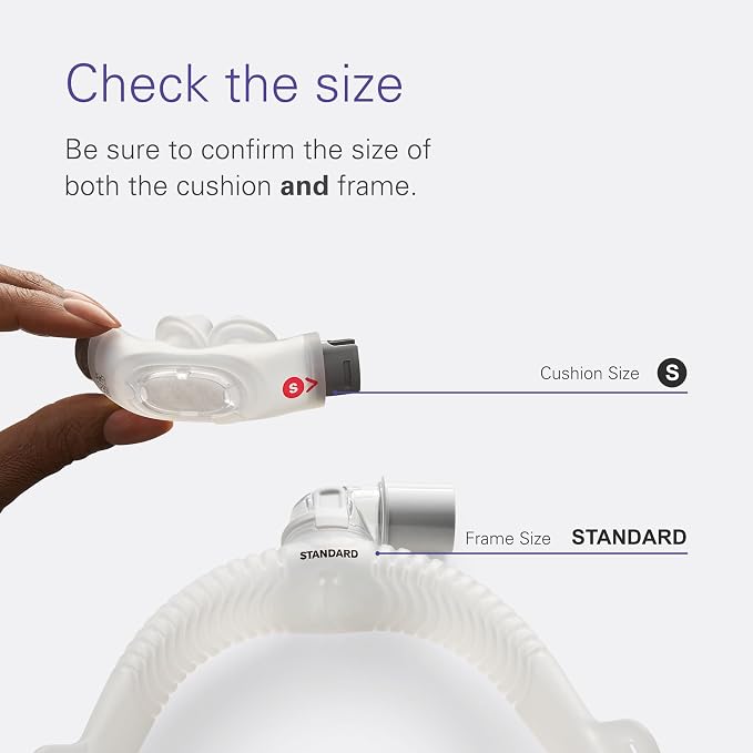 Resmed AirFit P30i Standard Frame System - Replacement CPAP Frame System with Nasal Pillows Cushion - Headgear Not Included - Small