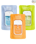 Touchland Hydrating Hand Sanitizer Spray – Fresh Trio Set (Frosted Mint, Citrus Grove, Lemon Lime) – 3 x 1 FL OZ Travel Size Mists