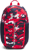 Under Armour Unisex Hustle Sport 6.0 Backpack, (600) Red/Midnight Navy/Metallic Silver, One Size Fits Most