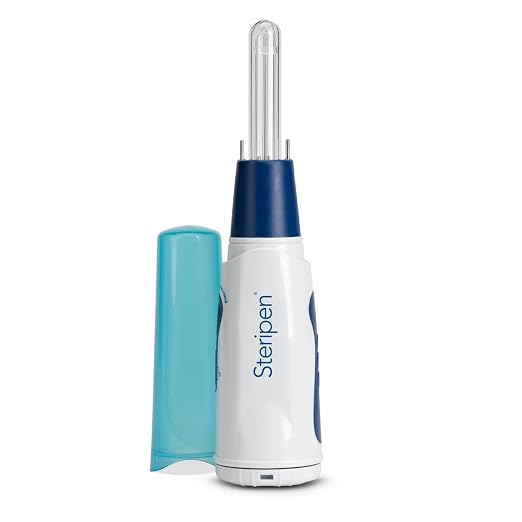 SteriPen Classic 3 UV Water Purifier for Camping, Hiking, Travel & Emergency Preparedness - AA Battery Powered, Purifies 1L in 90 Seconds, 8,000-Treatment Lamp