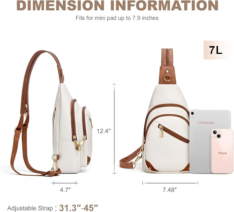 SYTRAH Anti Theft Sling Bag for Women, RFID Crossbody Purses Convertible Sling Backpack, Cross Body Purse Chest Bag