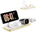 PETINO 3 in 1 Wireless Charging Station for Apple Devices with MagSafe | For iPhone 17/Air/16/15/14/13/12, AirPods & Apple Watch, Foldable Portable Aluminum Charging Stand, Adapter Included