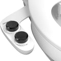 WATERLACE Bidet Attachment for Toilet Seat Water Pressure - Non Electric Bidets Self Cleaning Sprayer - Dual Nozzle Bidet Attachments Toilets Spray - Adjustable Bidets Wash Butt Cleaner for Bathroom