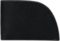 ROGUE WALLET Genuine Bison Leather Wallets for Men - RFID Blocking Curved Front Pocket Design w/ 3 Card Slots, Full Billfold Section & More - Ideal Gifts for Men (Black)