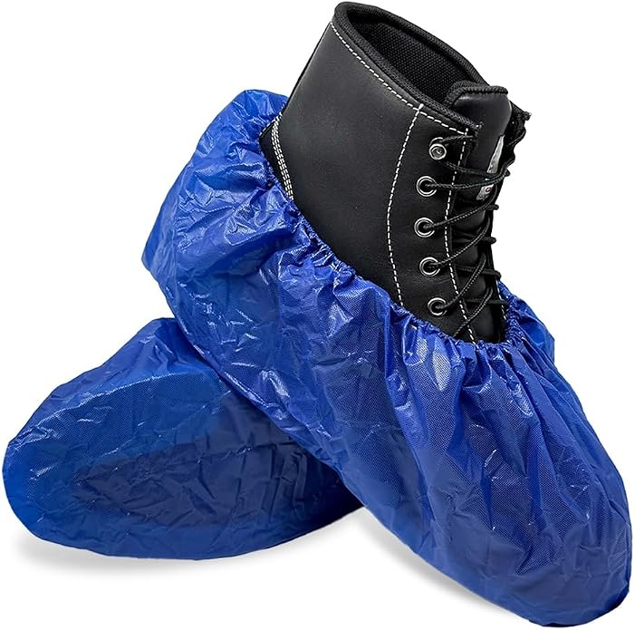 ShuBee Waterproof Shoe & Boot Covers Slip-Resistant Disposable for Plumbing Construction Floor Protection - 40 Pair