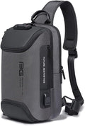 BANGE Sling Bag Anti Theft, Waterproof Men's Chest Bag Shoulder bags Crossbody Sling Backpack for Men