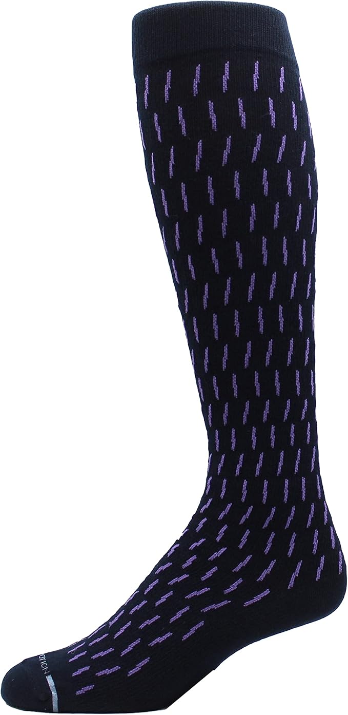 Dr. Motion 4 Pairs Men's Athletic Traveler Graduated Compression Knee High Socks