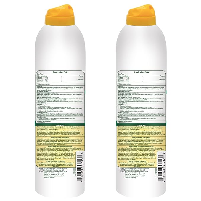Australian Gold Australian Gold Spf 30 Continuous Spray Insect Repellent, 5.6 ounces (2 Pack)