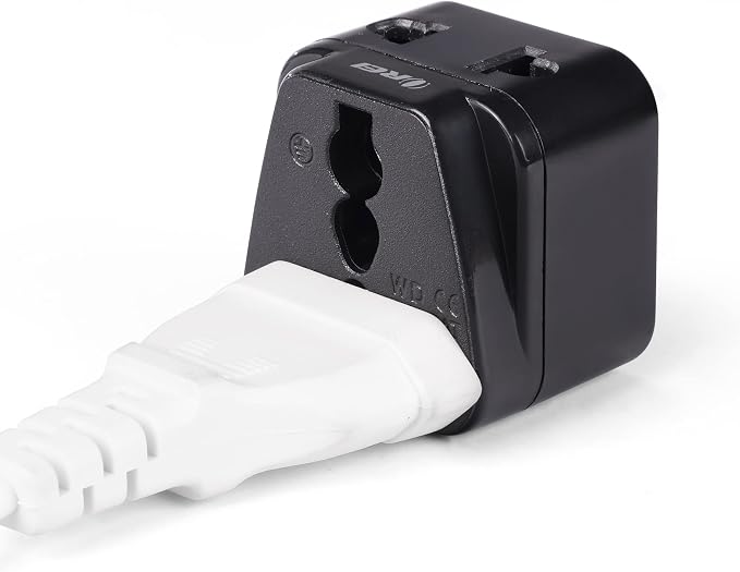 OREI Type J Adapter – Switzerland Travel Plug Adapter – US to Switzerland Plug Adapter – CE Certified & RoHS Compliant Type J Converter