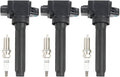 3PCS UF815 Ignition Coils + 3PCS 5018 Iridium Spark Plugs Ignition Coils Pack Fits for 2014 2015 2016 2017 2018 Mirage 1.2L, Coil Pack Set Aftermarket Parts